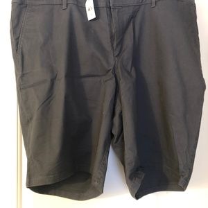 Loft Gray cotton shorts Size 18 Plus